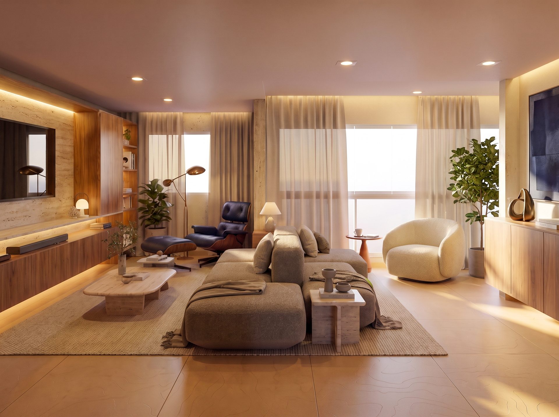 Reformulação de Interiores do Apartamento 2503 — depois
