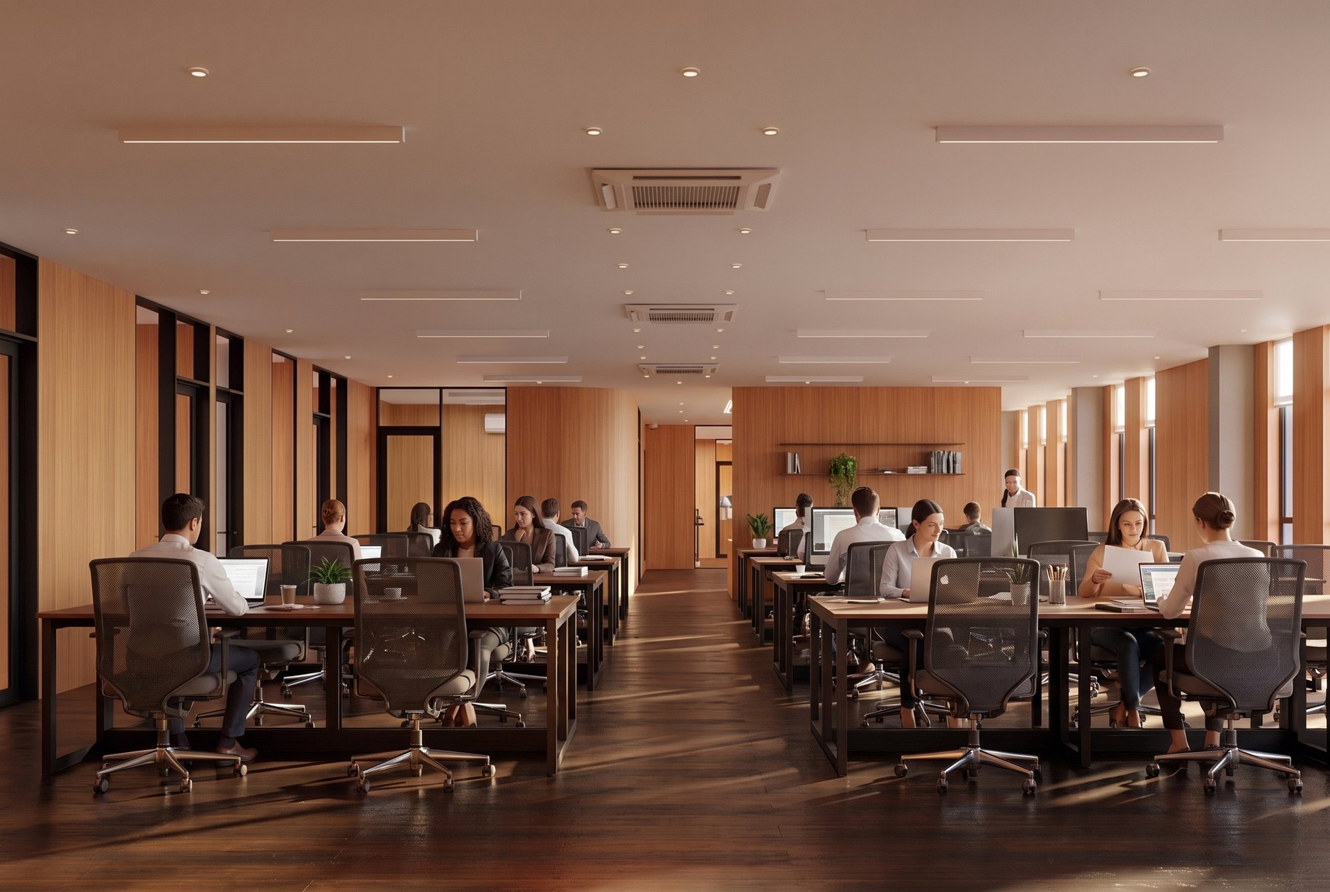 Interiores da Sede Administrativa da VRV — ambiente